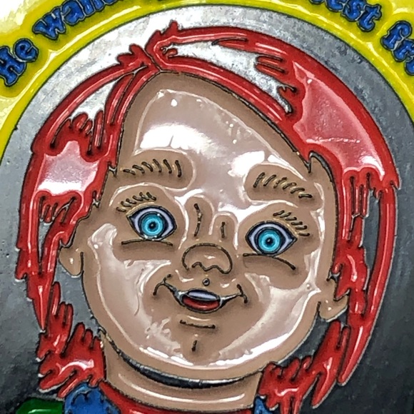 Chucky Good Guys Box Pin Lapel Horror Movie Doll - Picture 3 of 8